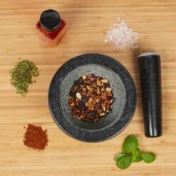 Mortier En Granit Avec Pilon XL 14 Mortier En Granit Avec Pilon XL -GourmetHome Soldes Magasin 4f2bc13f58994db8a541429494a36dba