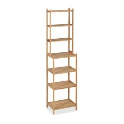 Étagère Haute En Bambou