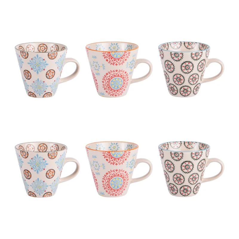Coffret 6 Tasses Bohème 1 Coffret 6 Tasses Bohème