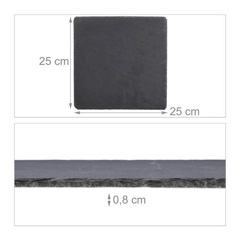 Plateau En Ardoise Carré Lot De 6 10 Plateau En Ardoise Carré Lot De 6 – Image 10