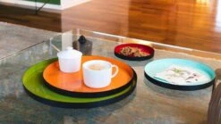 Lot De 4 Plateaux En Métal Laqué 9 Lot De 4 Plateaux En Métal Laqué -GourmetHome Soldes Magasin 61cefd14a04d471d83bec293516036c9