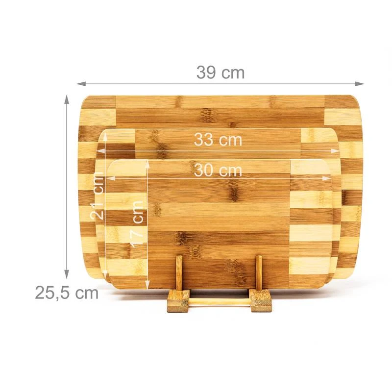 Planches à Découper Set 3 Pièces Bambou 8 Planches à Découper Set 3 Pièces Bambou – Image 8