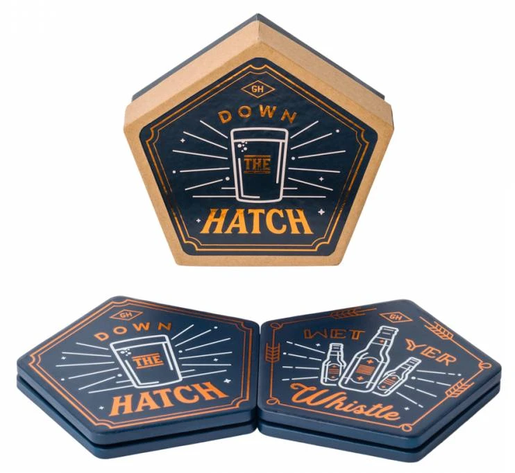 Lot De 4 Dessous De Verres Pentagonaux 1 Lot De 4 Dessous De Verres Pentagonaux