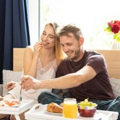 2x Tablettes De Lit Bambou Blanc Service -GourmetHome Soldes Magasin 6d38e699ab574259be241f3bfe593da0