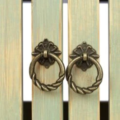 Placard Mural Vintage En Bambou Vert -GourmetHome Soldes Magasin 6faf535c2e7a4bd0bda077a96bf856f1