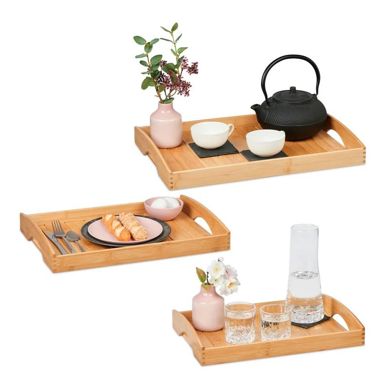 Plateau De Service En Lot De 3 1 Plateau De Service En Lot De 3