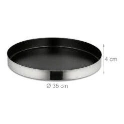 Plateau De Service En Acier Inoxydable -GourmetHome Soldes Magasin 72ed8513bcbe4e42bdbd4986ad9b65b7