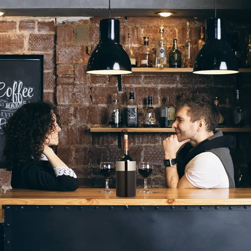 Refroidisseur à Vin En Acier Inox Noir 4 Refroidisseur à Vin En Acier Inox Noir – Image 4