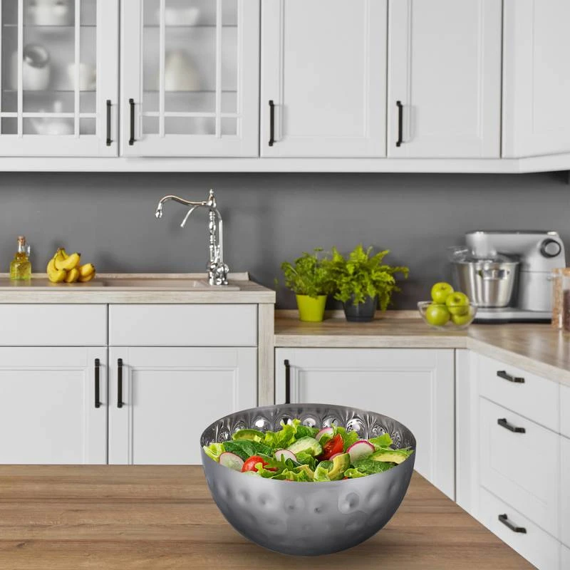 2x Saladiers Argentés Ø 25 Cm 2 2x Saladiers Argentés Ø 25 Cm – Image 2