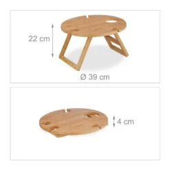 Mini-table Portative Ronde En Bambou 13 Mini-table Portative Ronde En Bambou -GourmetHome Soldes Magasin 7605fc8165594ce397697aeb2e80a30e