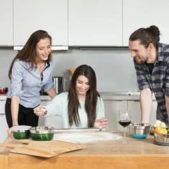 Bol Mélangeur Couvercle Lot 3 Saladiers -GourmetHome Soldes Magasin 8023a5a5bd354b95a89670004aedf664