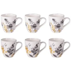 Coffret De 6 Tasses Flora