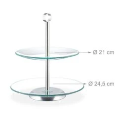 Serviteur Gâteau 2 étages -GourmetHome Soldes Magasin 84c8672577f74f728336186053be2199