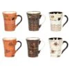 Coffret 6 Tasses Collector 15 Cl Décors