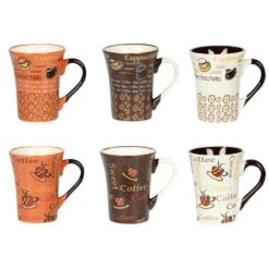 Coffret 6 Tasses Collector 15 Cl Décors