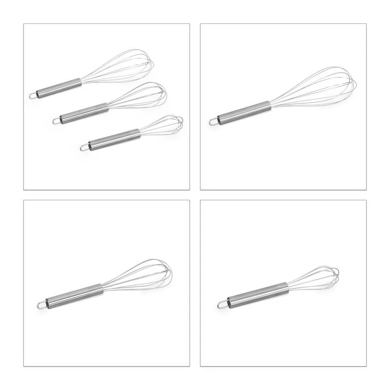 Lot De 9 Fouets De Cuisine En Inox 6 Lot De 9 Fouets De Cuisine En Inox – Image 6
