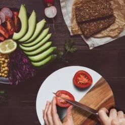 Planche à Découper Ronde Bois & Marbre 10 Planche à Découper Ronde Bois & Marbre -GourmetHome Soldes Magasin 897c6461b9e84b42a10b80546b78d7bb