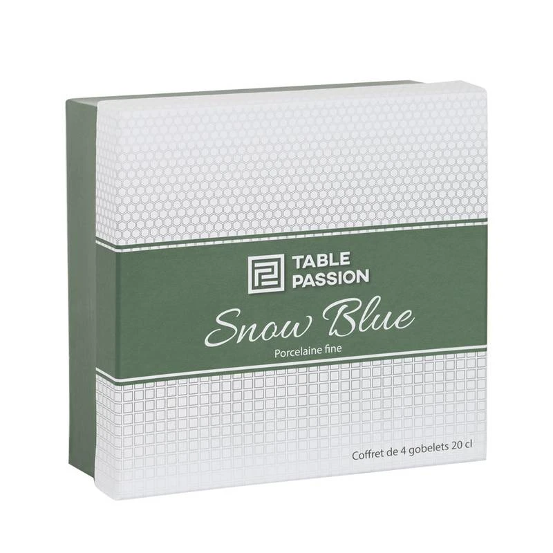 Coffret De 4 Gobelets à Thé Snow Blue 2 Coffret De 4 Gobelets à Thé Snow Blue – Image 2