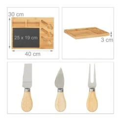 Set Planche à Fromage Avec 3 Couteaux -GourmetHome Soldes Magasin 8d7dbbb00aed40879d382e61f910abdf