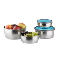 Lot De 4 Bols Avec Couvercle -GourmetHome Soldes Magasin 8fec74bb7a6648bfbb7d70b54b2a3459