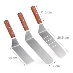 Spatule Barbecue En Lot De 3 -GourmetHome Soldes Magasin 91139d6124d64e3092d7c6babddc342c
