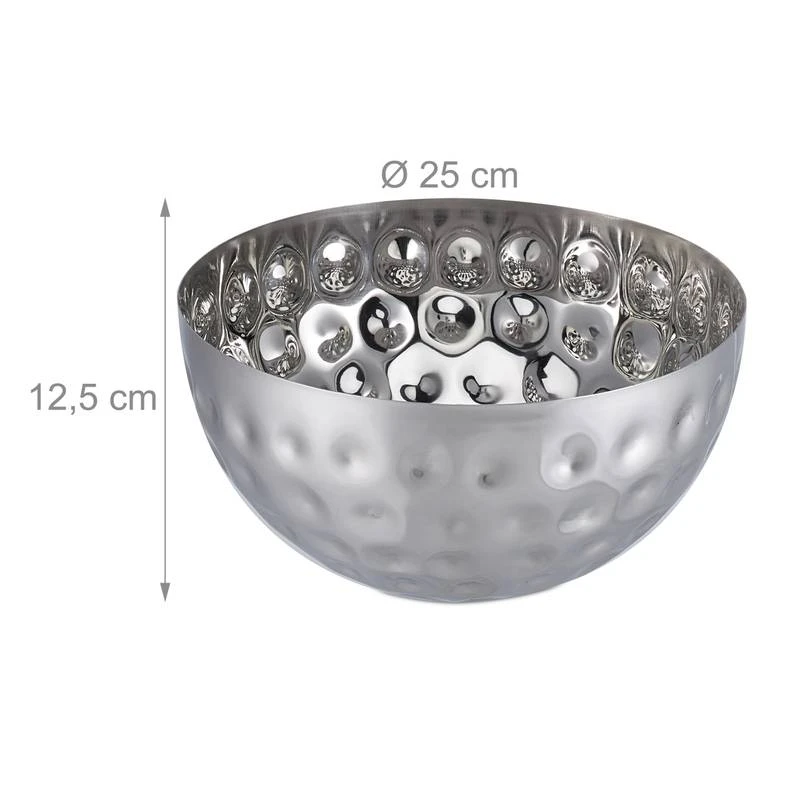 2x Saladiers Argentés Ø 25 Cm 6 2x Saladiers Argentés Ø 25 Cm – Image 6