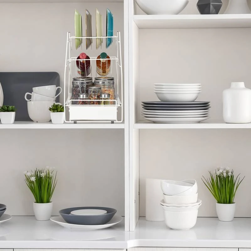 Organiseur De Placard Blanc 2 Organiseur De Placard Blanc – Image 2