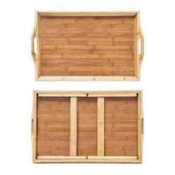 2x Tablettes De Lit Pliable Bambou -GourmetHome Soldes Magasin 941ccd39e9d14bd086340953e6be60d7