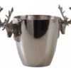 Seau à Champagne Tête De Cerf En Alumini