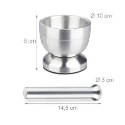 Mortier Pilon Acier Inoxydable 17 Mortier Pilon Acier Inoxydable -GourmetHome Soldes Magasin 96ab392a87fb436883d49c7c0f8e4598