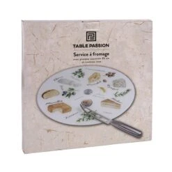Plateau à Fromage Tournant + Couteau -GourmetHome Soldes Magasin 9c7b372e64324641b99046b13fbd3f6a