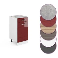 Meuble Bas R-Line 40cm Bordeaux -GourmetHome Soldes Magasin a0bfc4d29f5545f4bcb26e3da4572ba3