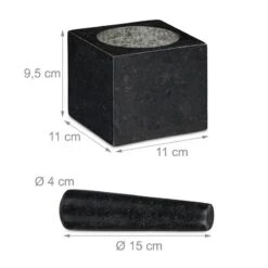 Mortier Carré En Granit Avec Pilon -GourmetHome Soldes Magasin a13e833d73fb428b88ba59902a70606c