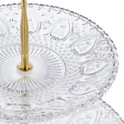 Serviteur Fruits à 2 étages En Verre -GourmetHome Soldes Magasin a2dcb7acc1dc45158d305403f5dbd0c3