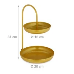 Présentoir à Gâteaux Sur 2 étages -GourmetHome Soldes Magasin a5472f72cb8744cb9a94e531388ec6f4