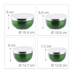 Bol Mélangeur Couvercle Lot 4 Saladiers -GourmetHome Soldes Magasin a6ddcb1cadc44ee18c613a88a27fa145