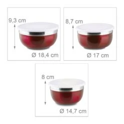 Bol Mélangeur Couvercle Lot 3 Saladiers -GourmetHome Soldes Magasin a75d86eb72054fb9af01ee08a6b4f309