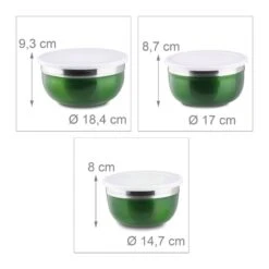 Bol Mélangeur Couvercle Lot 3 Saladiers -GourmetHome Soldes Magasin abf5dc2c7dd4460cb8a5ba181d480274