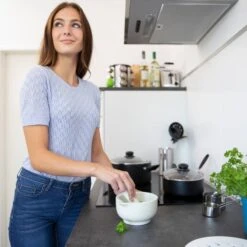 Mortier Avec Pilon En Porcelaine Blanche -GourmetHome Soldes Magasin b4a6945bd3914714821654ff45084e88