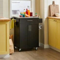 Desserte Roulante FKW110-SCH -GourmetHome Soldes Magasin b80cbde703a74a3ba21d4d70ee398f30