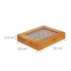 Boîte à Thé Bambou 24 Compartiments -GourmetHome Soldes Magasin ba7222804cf54eb8a3dc4f1dc36f169d