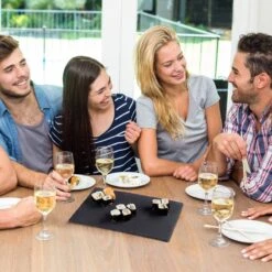 Assiettes En Ardoise 30x20 Cm Lot De 6 -GourmetHome Soldes Magasin baf2c26bfa104ac98e6051f15ca594db