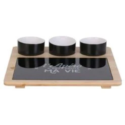 Plateau Apéro Avec Planche Et Coupelles -GourmetHome Soldes Magasin bbfc3b4d0acd40f5b161d47893f71c54
