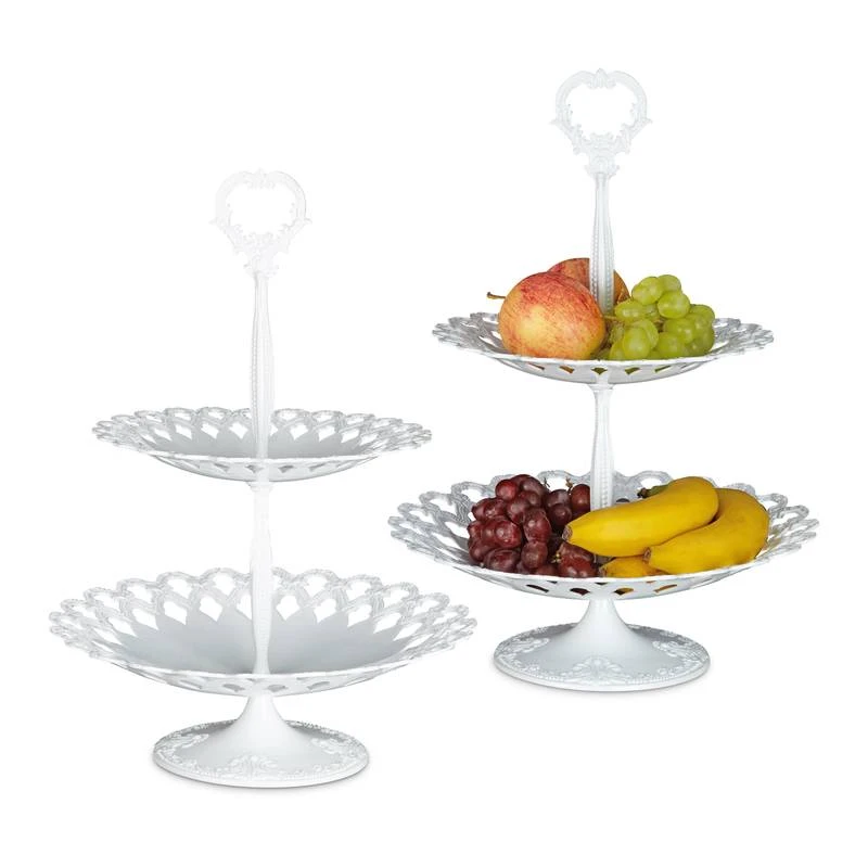 Serviteur à Gâteaux Présentoir Lot De 2 1 Serviteur à Gâteaux Présentoir Lot De 2