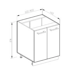 Meuble Bas R-Line 60cm Béton/blanc 9 Meuble Bas R-Line 60cm Béton/blanc -GourmetHome Soldes Magasin bcae8d5435c94be2ae09f8186e51c848