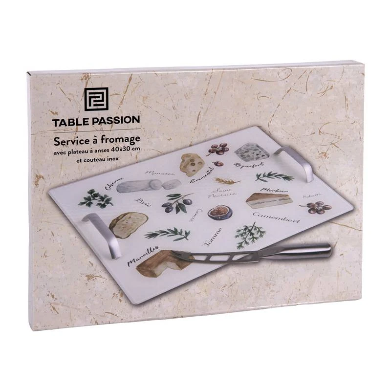 Plateau à Fromage Avec Anse +couteau 3 Plateau à Fromage Avec Anse +couteau – Image 3