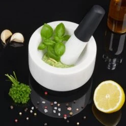 Mortier Et Pilon En Marbre -GourmetHome Soldes Magasin c541958bf0c9456dabe4aaf8151ab3a0