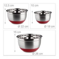 Bol Mélangeur Lot De 3 Saladiers Inox -GourmetHome Soldes Magasin c6c196e95aaf40b98c16736275835101