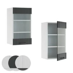 Meuble Haut Vitré Fame Anthracite -GourmetHome Soldes Magasin c865d6eb29fa48a18b8896ab4cfe5d16
