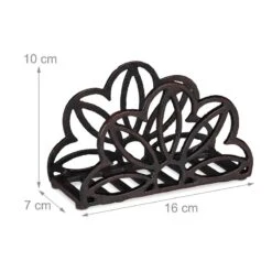 3x Porte-serviettes Fonte De Fer Fleurs -GourmetHome Soldes Magasin c8ce3453605a4518b91390d0a85f537c